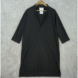 Stephan Schneider Belgium Clockwork Black Wool Cashmere Tunic Dress Size Medium